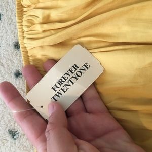 Forever 21 Yellow Off the Shoulder Romper